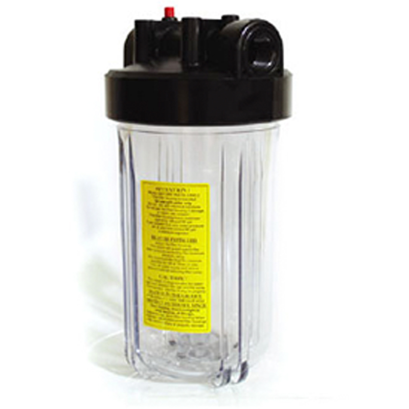 10” Big Blue Transparent Filter Container 1.1/2
