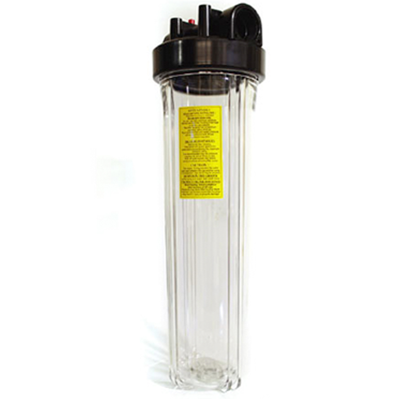 20” Big Blue Transparent Filter Container 1.1/2